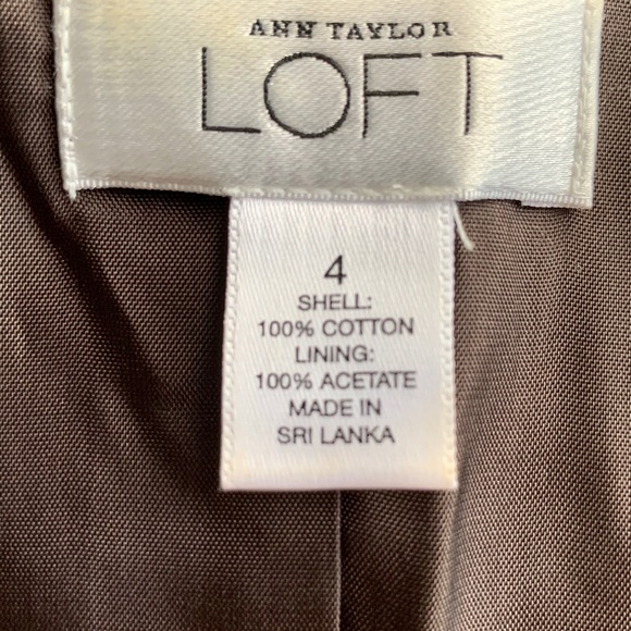 Geometric motif Ann Taylor Loft Blazer. Size 4 - Picture 4 of 4